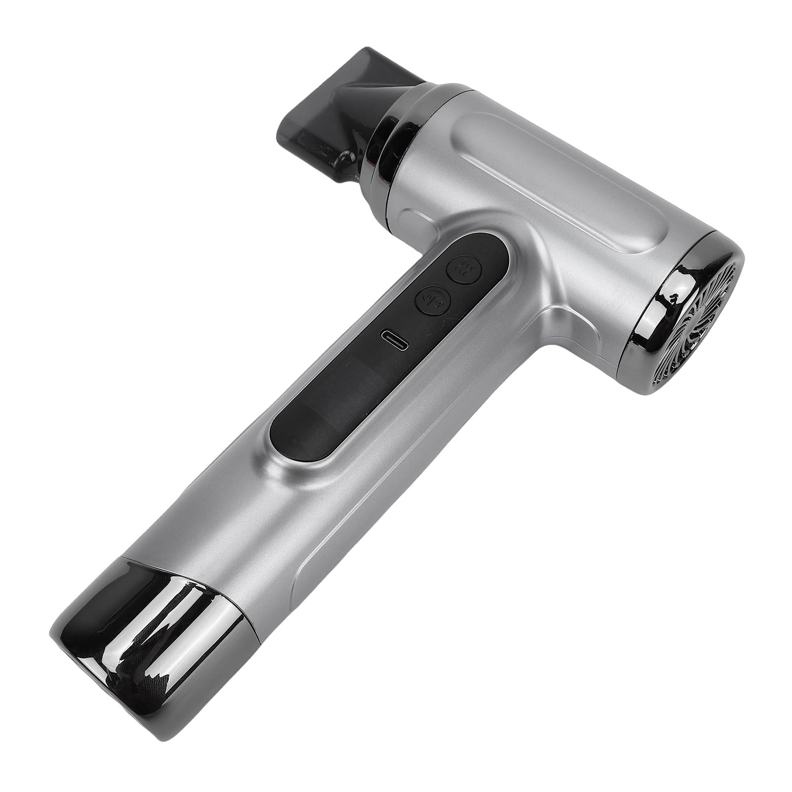 Sxhlseller Secador de Pelo Inalámbrico con Batería de 15600 MAh, Secador Portátil de Viento Frío y Caliente Recargable de 200 W para Viajes y Camping, Diseño USB Gris