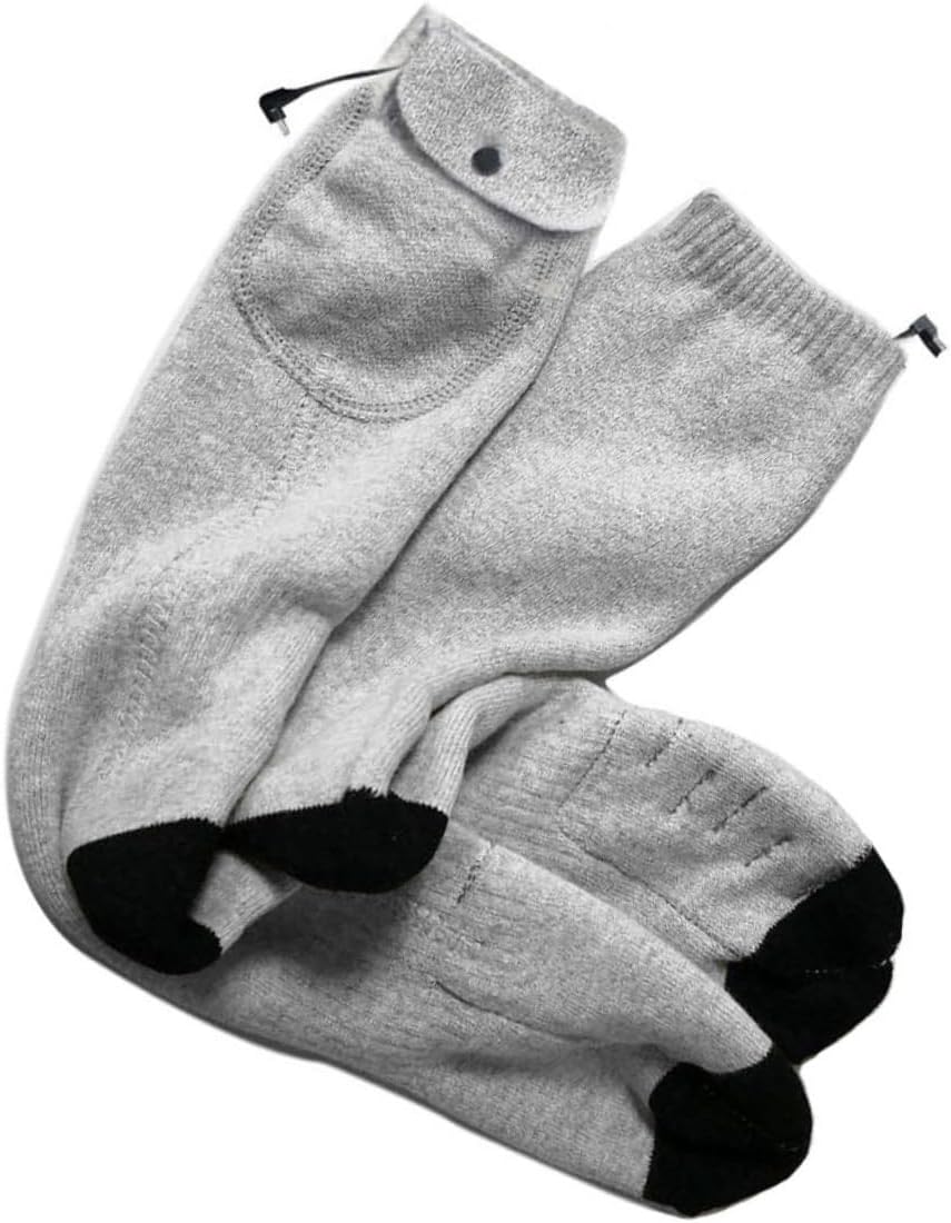Sosoport 2pairs Intelligent Heating Socks for Men and Women Temperature Warm Socks for Winter Usb Rechargeable Heated Stockings for Cold Weather Random Style