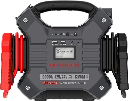 AUTOGEN - Equipo auxiliar de arranque 10000A 12V24V 42000mAh de fosfato de litio y hierro LiFePO4 cargador portátil para todos los motores de disponible en Yaxa Colombia