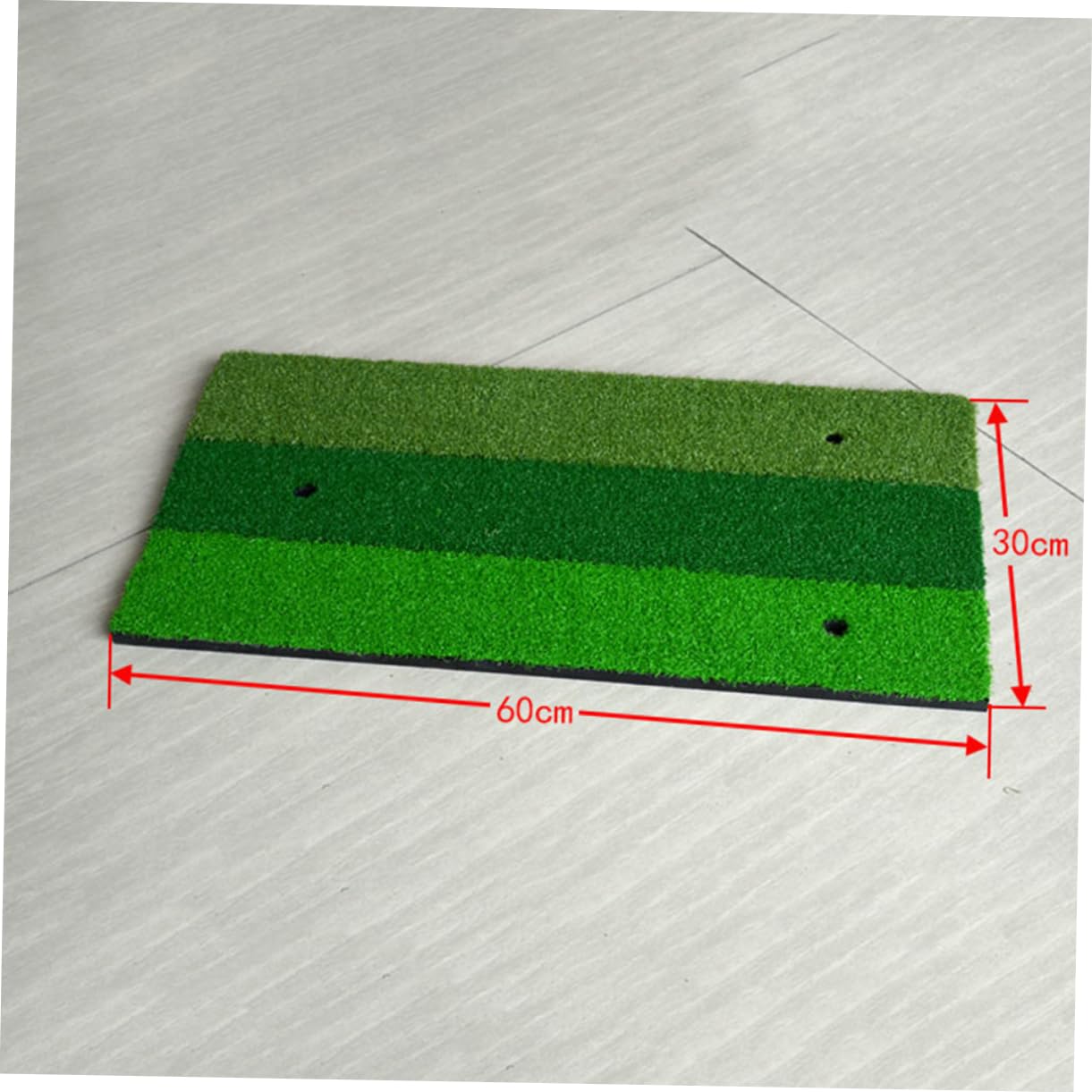 HEMOTON Practice Swing Mat Golf Hitting Pad 30x60cm Portable Hitting Mat Realistic Grass Surface for Training