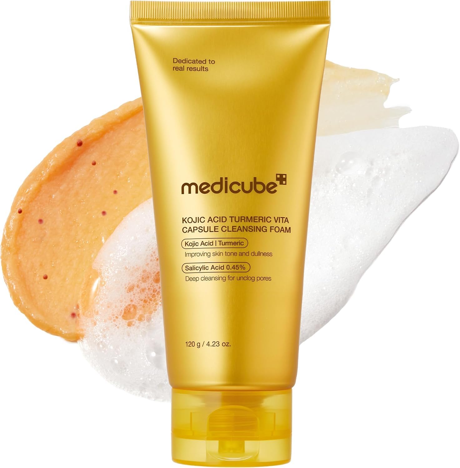 medicube Facial Cleanser Turmeric Capsule Foam Cleanser