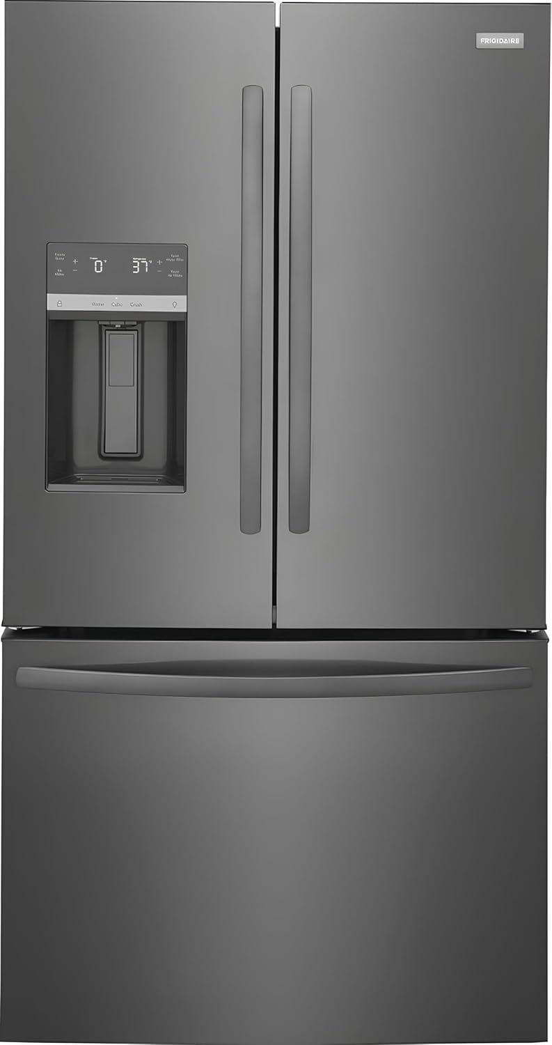 Frigidaire FRFS2823A 36 Inch Wide 27.8 Cu. Ft. French Door Refrigerator with External Ice and Water Dispenser - Black Stainless Steel