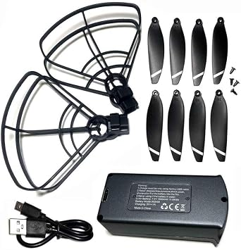 Compatible Lyzrc GPS Drone Propeller Guard Protector Kit for L200 Pro Max 7.4V 1600MAH and L200PRO Drone 1pc Battery Kit