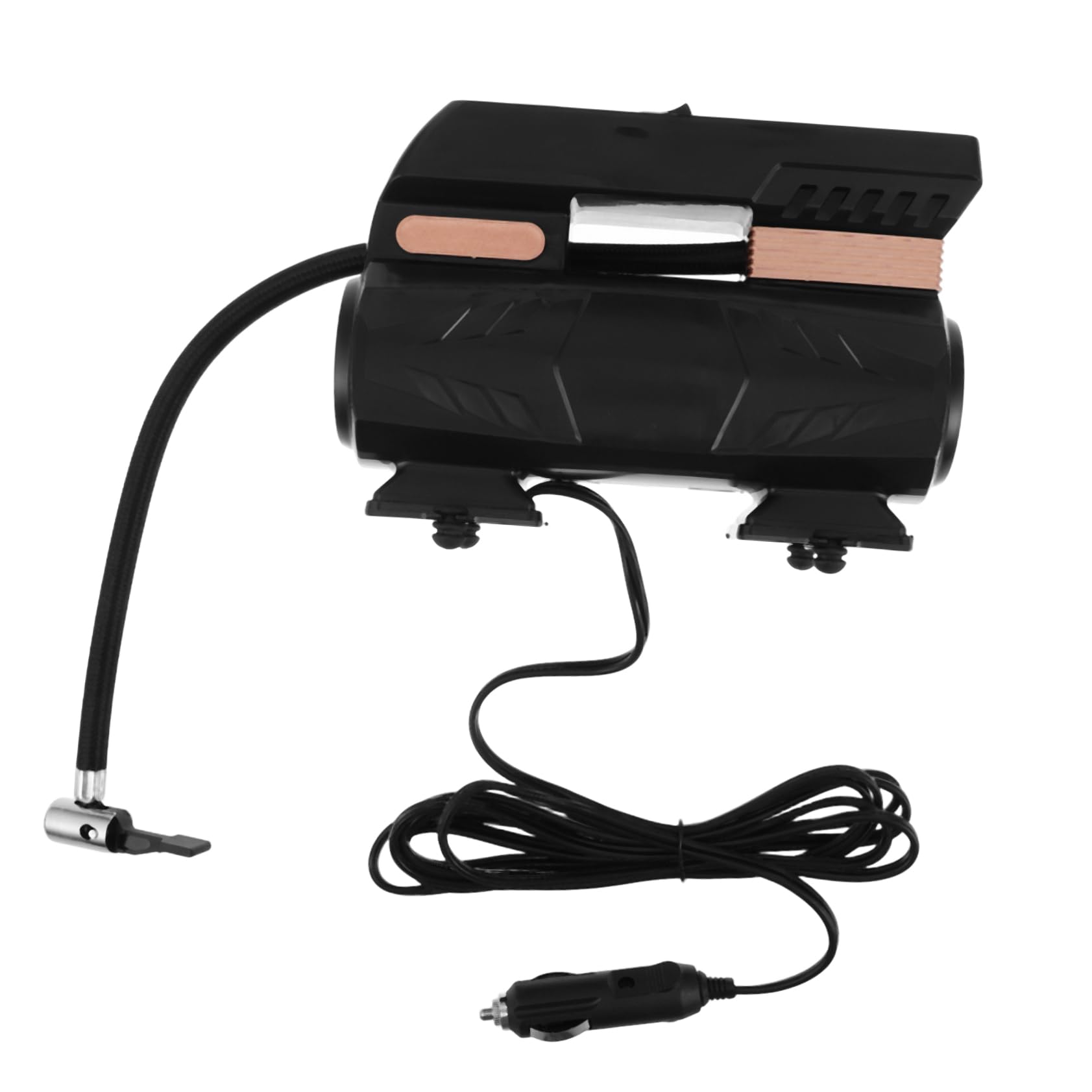 ULTECHNOVO Compresseur à Air Portable 12v pour Voiture, Gonflage Automatique, Usage Polyvalent, pour Vélo et Matelas Gonflables, en Abs, Secours