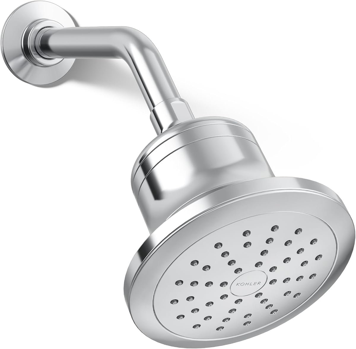 KOHLER K-33631-Y-CP Cinq Cabezal de ducha redondo con filtro de una sola función, filtración de cinco capas, 2,5 GPM, rociador de cobertura total, material duradero de primera calidad, cromo pulido