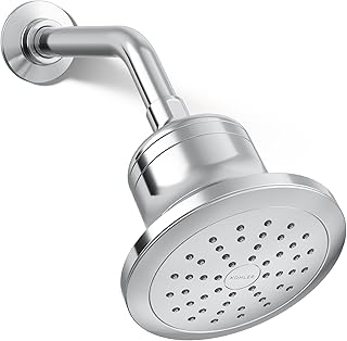 K-33631-Y-CP Cinq Single-Function Filtered Shower Head, Round Fixed Showerhead with Filter for Hard Water, 2.5 GPM, Polished Chrome