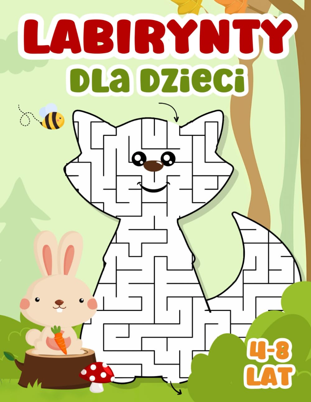 Labirynty Dla Dzieci - 76 Łatwych i Średnio Trudnych Labiryntów o Różnych Kształtach: Ksiązeczka Aktywności z Labiryntami, Idealny Prezent dla Dzieci ... Idealny Prezent dla Dzieci w Wieku 4-8 Lat