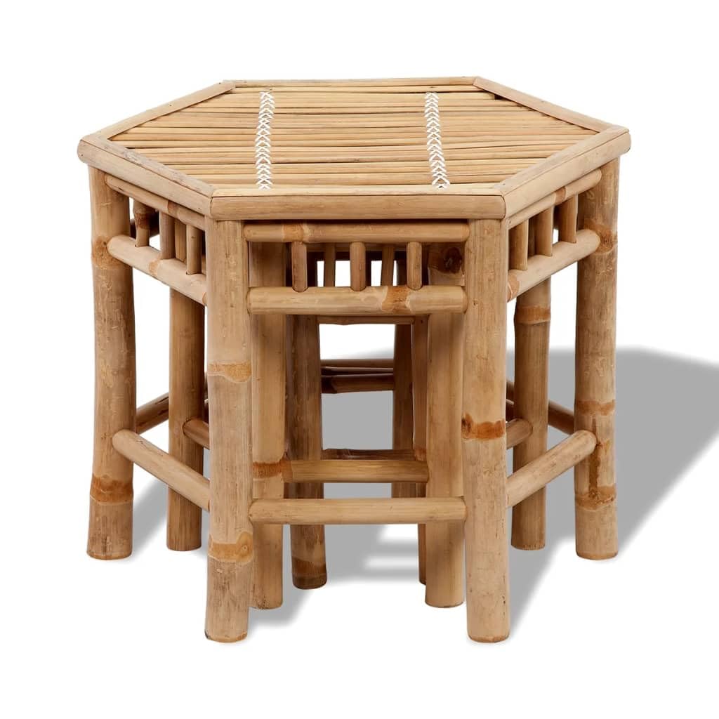 LXYZWRW Gartenhocker, 3 Stck, Bambus, Outdoor-Sitzgelegenheit : Amazon.de:  Garten
