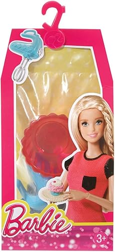 Barbie Juego de accesorios para casa de muñecas para hornear cupcakes