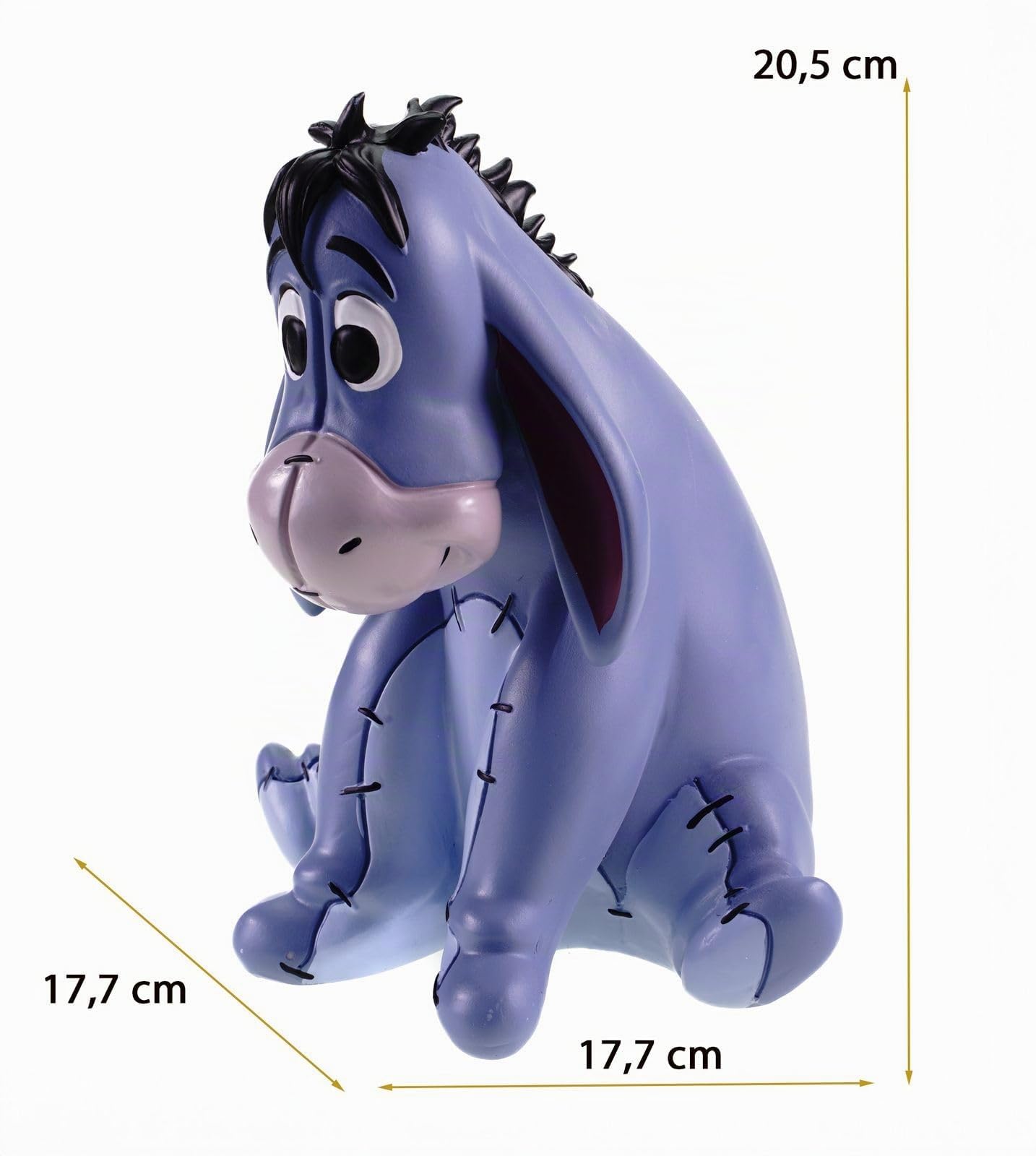 Gartenfigur Eeyore - Disney's liebenswerter I-Aah für deinen Garten Mehrfarbige Deko-Figur aus Polyresin (20,5 x 17,7 x 17,7 cm) - Offiziell lizenziert - Hol dir den melancholischen Charme!
