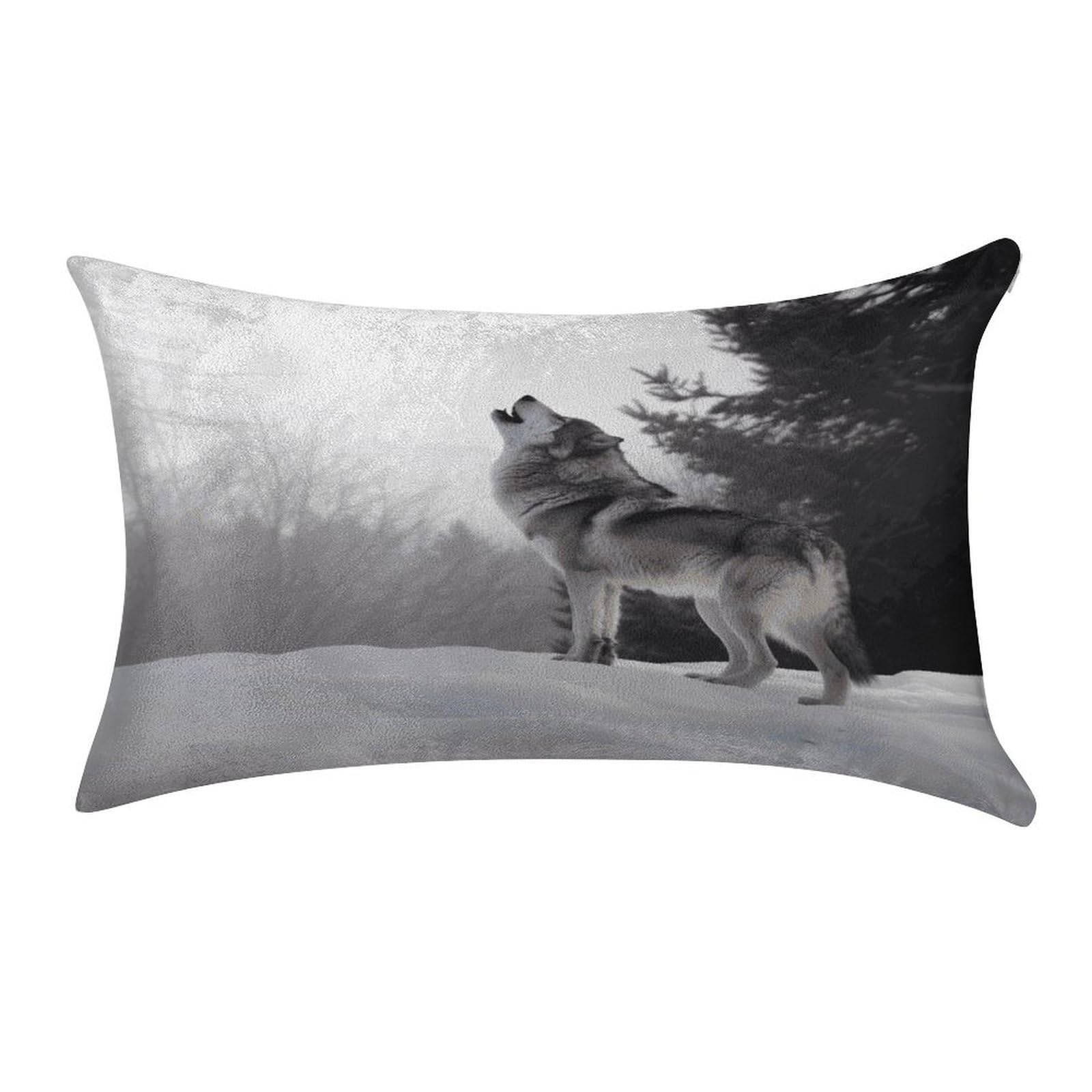 Btcowzrv Style Howling Wolf Pillow Cover Pillow Case Pillowcase