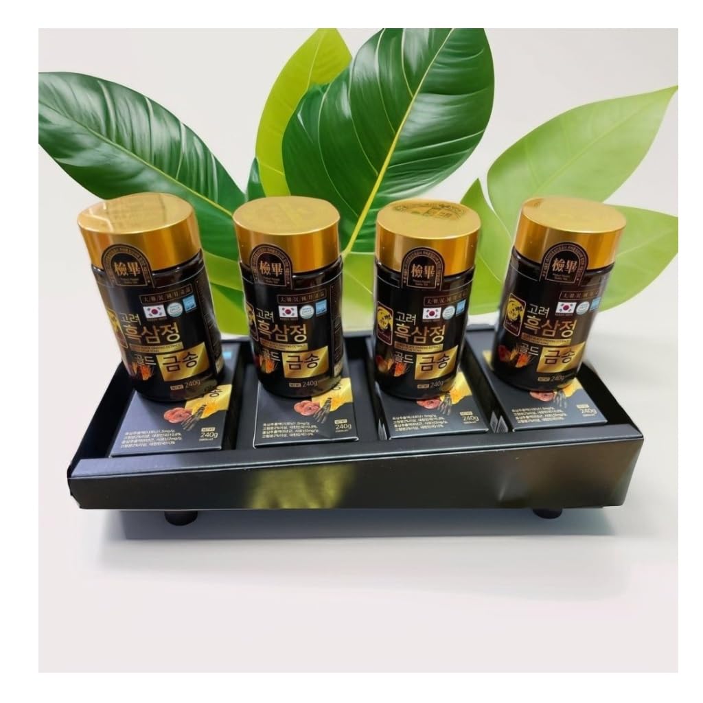 123 UBuy Shop_Korea Black Ginseng Extract Cordyceps Reishi Mushroom 960g (240g <680kcal> × 4ea) Immune Support, Energy Booster, Fatigue Recovery, Mental Performance.