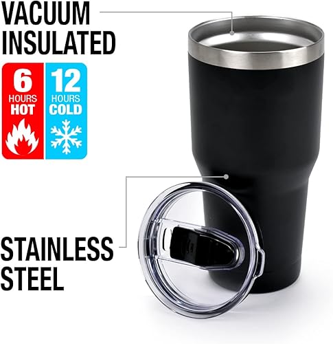 Miniatura 4 de Marijuana Leaf Design - Vaso de viaje de acero inoxidable de 20 onzas, aislado al vacío y doble pared con tapa deslizante a prueba de fugas, ideal