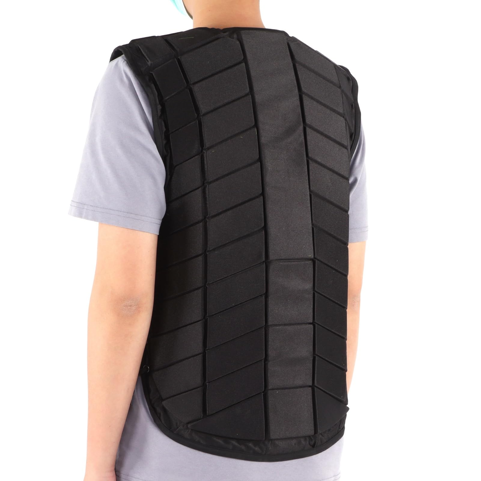 Gilet de Protection pour équitation pour Adultes Protection équitation Gilet équestre Gilet D'équitation Armure Une Pièce avec Mousse Anti-Compression pour Hommes Femmes