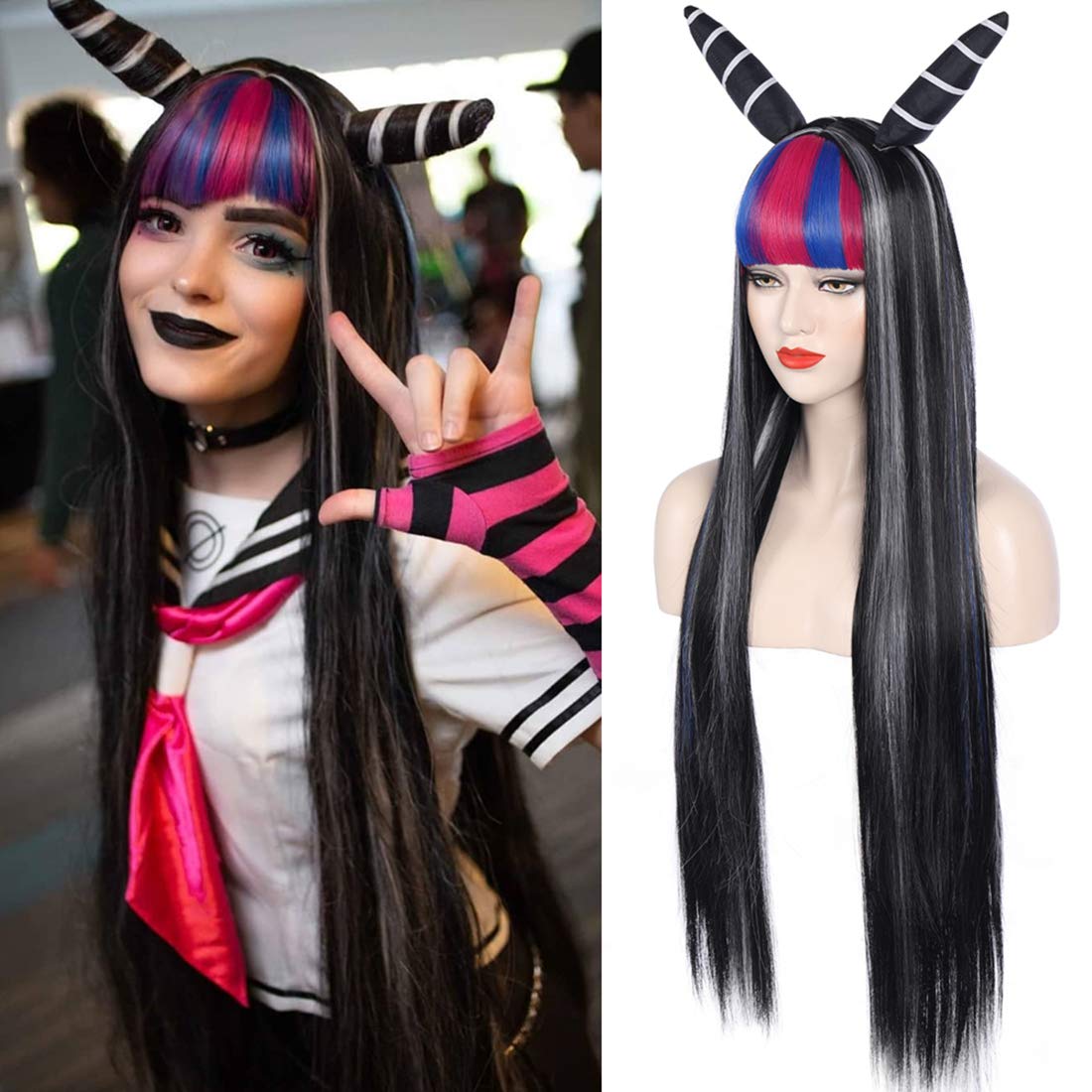 Juziviee Ibuki Mioda Cosplay Wigs for Danganronpa Costume