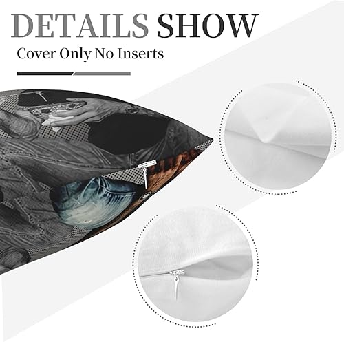 Miniatura 6 de Anthony Chef Bourdain - Fundas de almohada decorativas de 18 x 18 pulgadas, funda cuadrada para sala de estar, dormitorio, sofá, coches