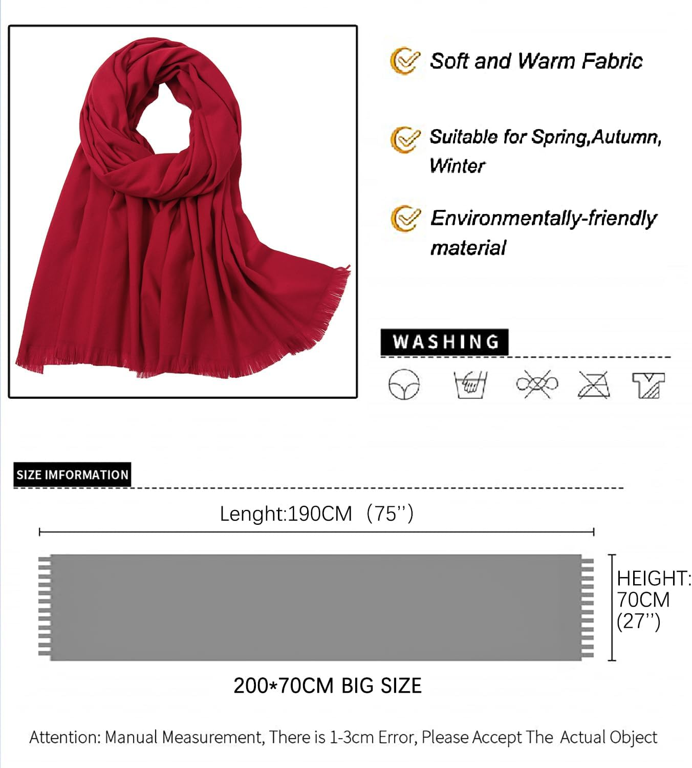 Pashmina shawls and wraps for Evening Dresses Scarf for Women Winter Shawl Wraps for Women Weedings - Image 6