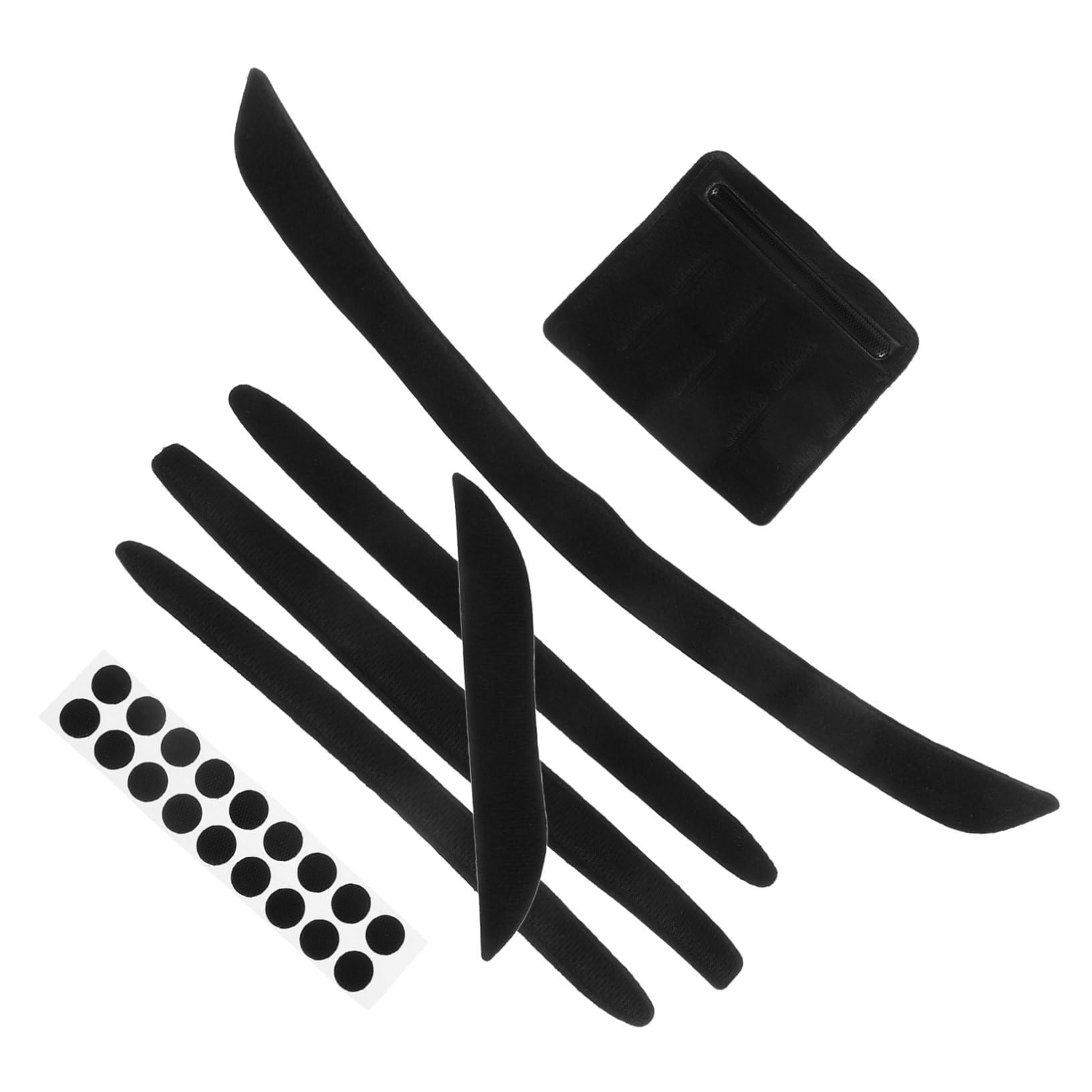 KESYOO 7pcs Cycling Helmet Bicycle Replacement Pad Helmet Chin Padding Kit Bicycle Helmet Cushions Mats Liner Bicycle Replacement Universal Foam Pads Bike Helmet Pad Sponge Black