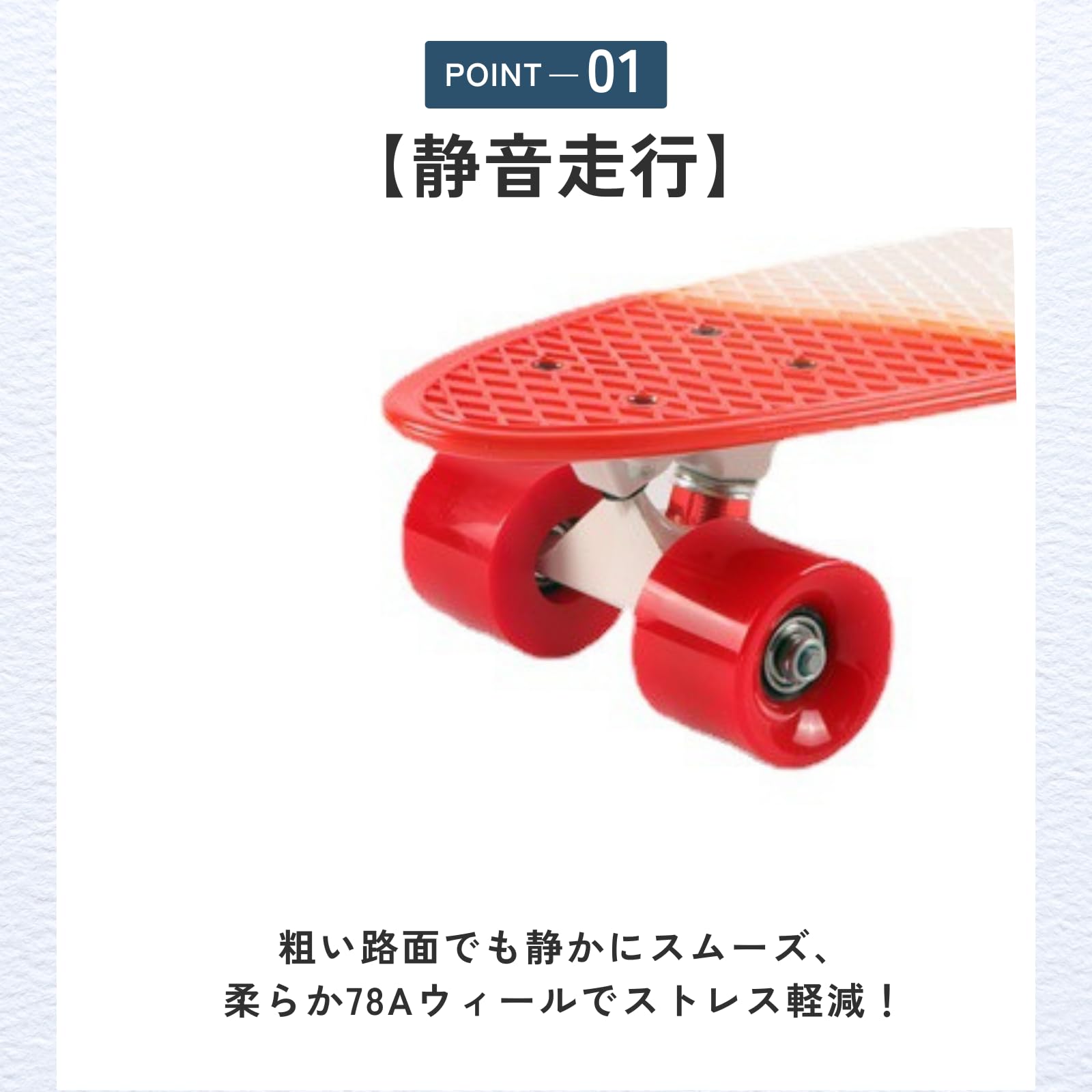 Amazon.co.jp: ideamall スケボー ウィール クルーザー 静音性 滑走