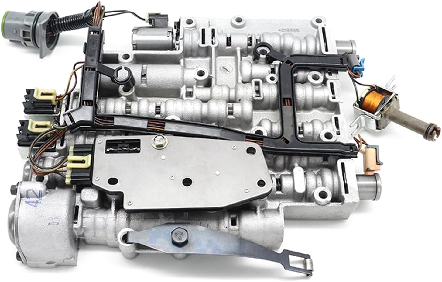 4L60E 4L65E Transmission Valve Body W/OEM Epc Shift Solenoids Compatible with GM Chevy GMC Pontiac Buick 2003-2007