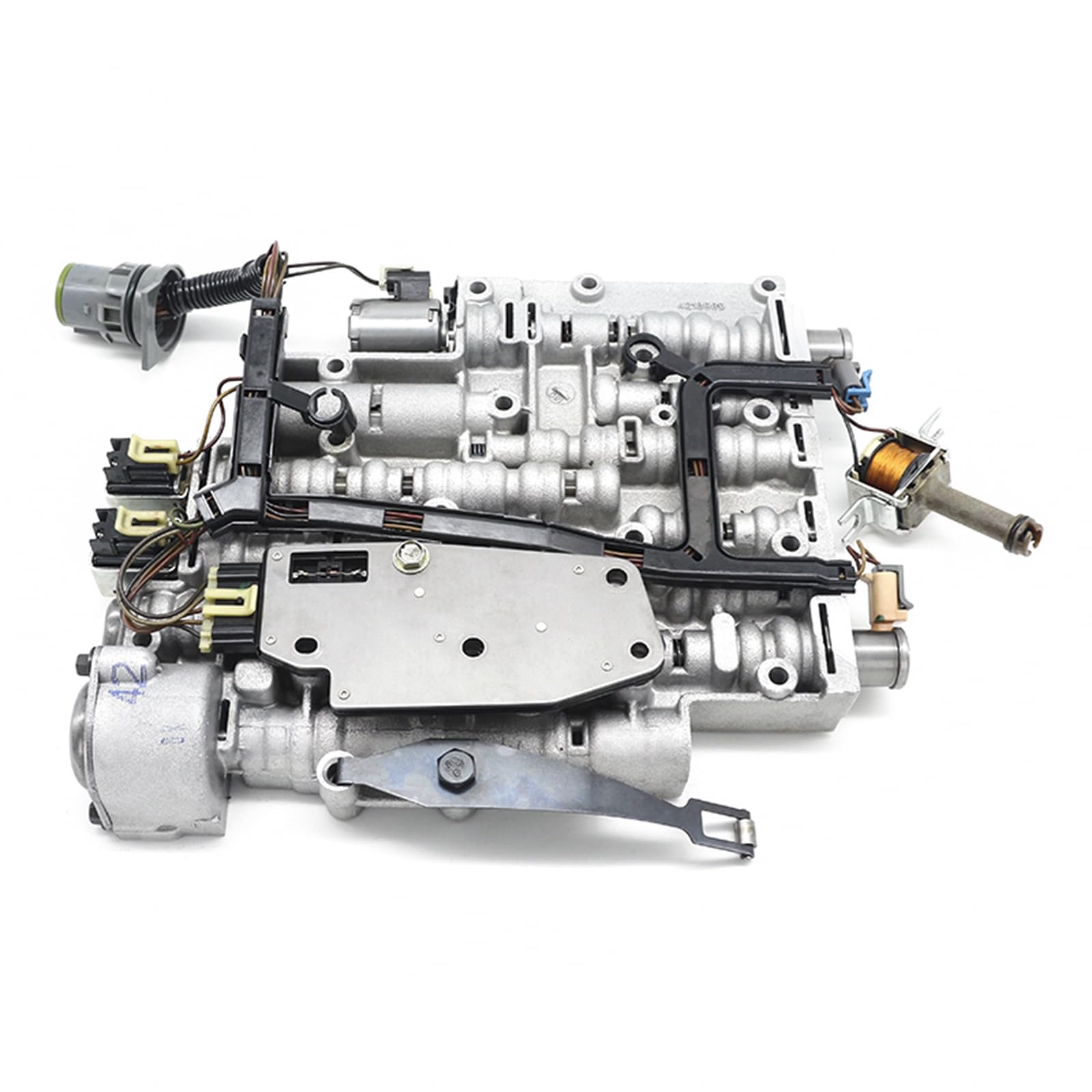 Photo 1 of 4L60E 4L65E Transmission Valve Body W/OEM Epc Shift Solenoids Compatible with GM Chevy GMC Pontiac Buick 2003-2007