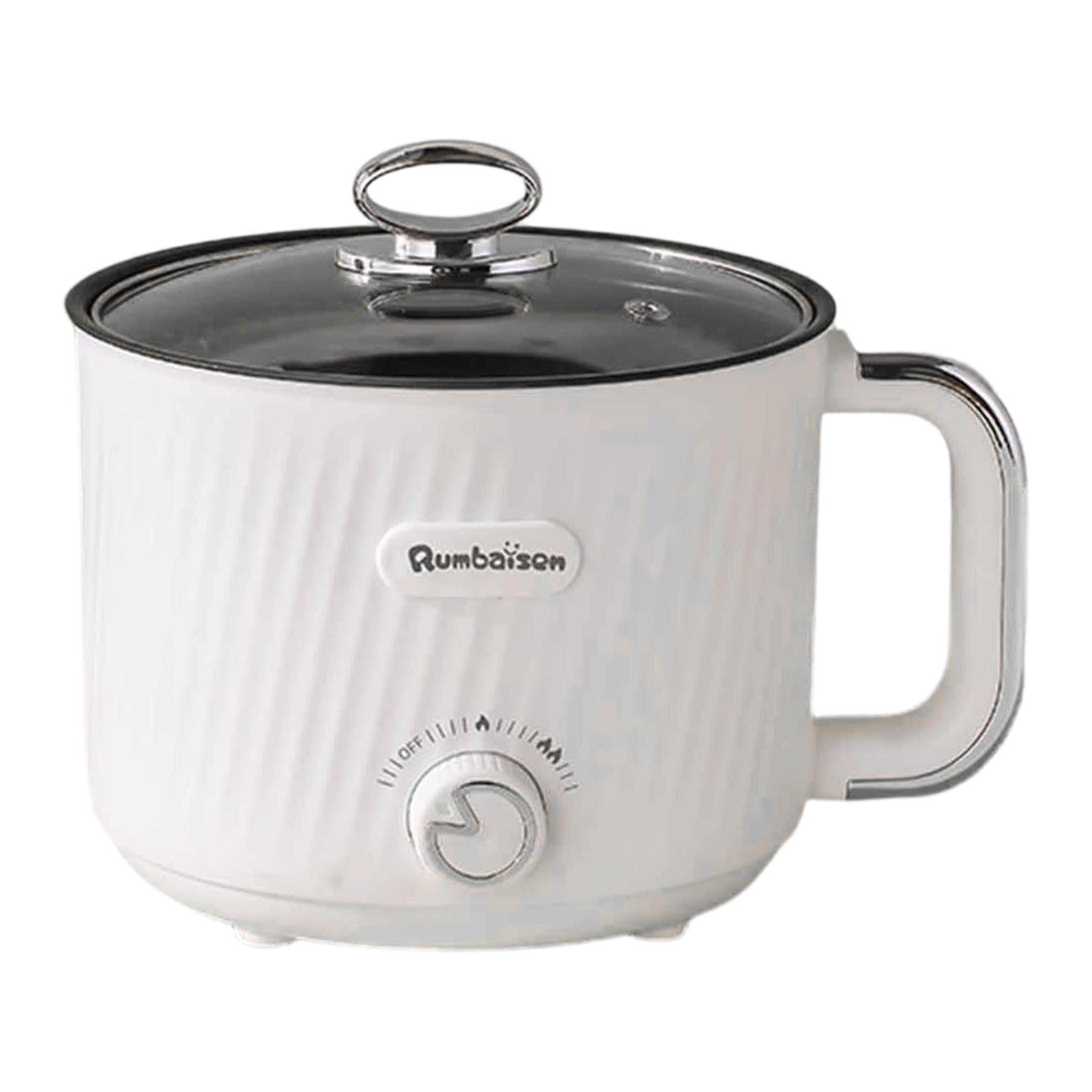 Mini Ramen Cooker Shabu Shabu Pot Electric Hot Pot for Home Pasta Boil Water White Single|Home & Garden| Kitchen Dining & Bar| Small Kitchen Appliances| Cookers & Steamers-image-43