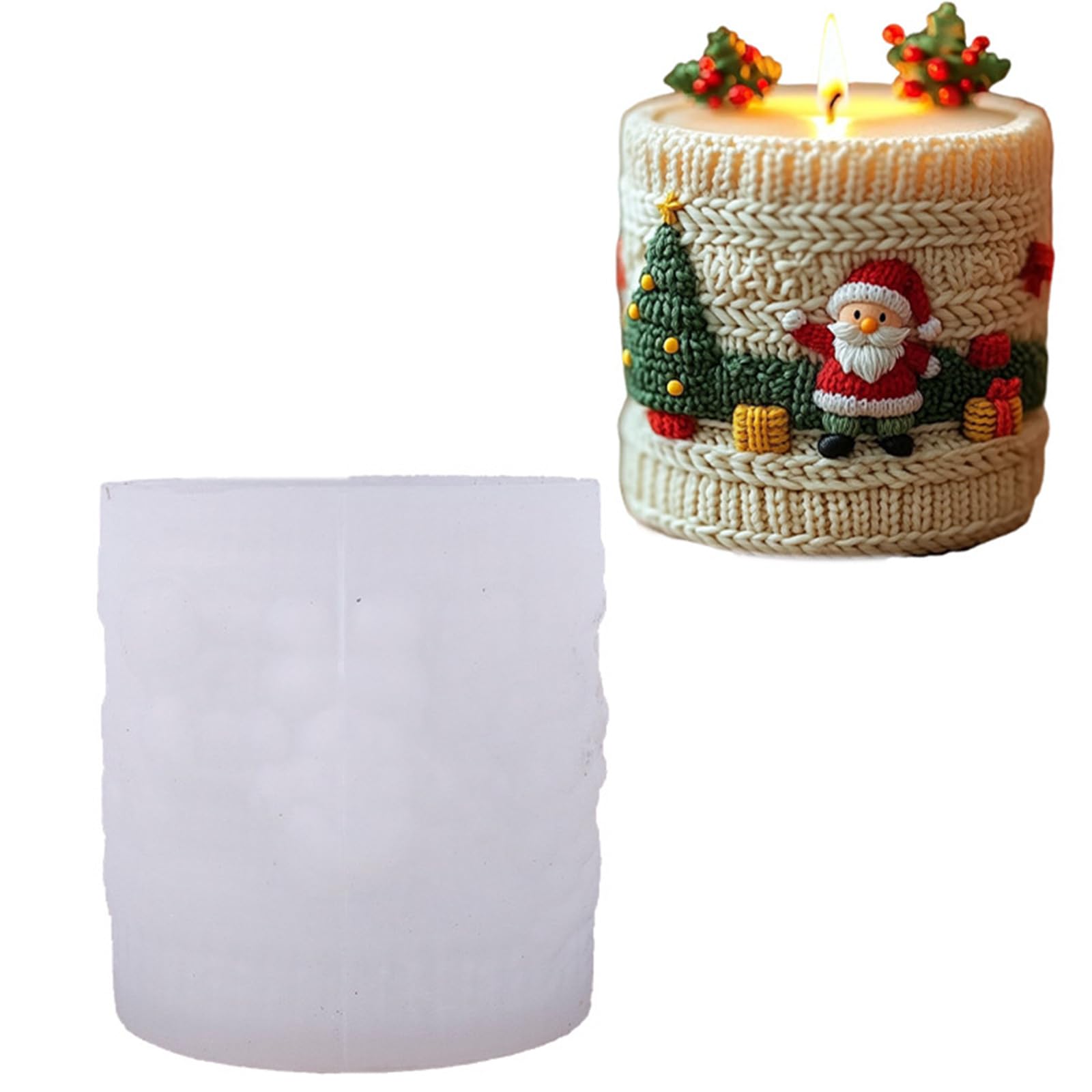 Tsophreniq Santa Silicone Mold for Making, Aromatherapys Candled Resin Ornament Epoxy Resin Casting Molds Gift Aromatherapys Mold