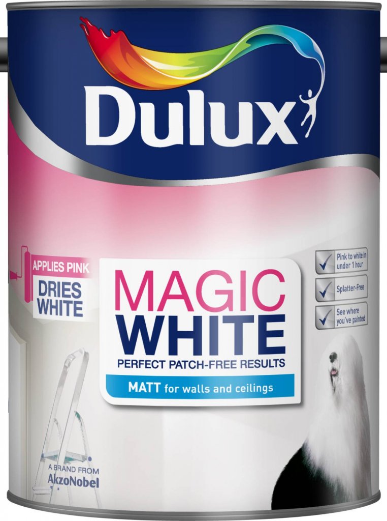 Dulux Magic White Matt Paint - Pure Brilliant White / 5L