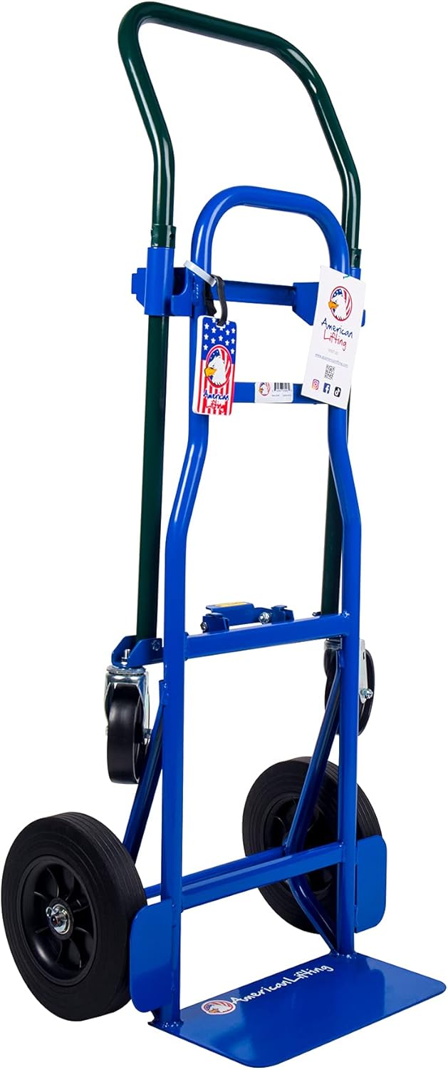 American Lifting 800 lbs Quick Latch Hand Truck, Metal Frame