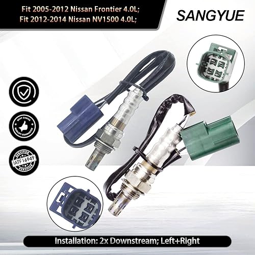 Miniatura 2 de 2 Sensor de oxígeno para Nissan Xterra Frontier Pathfinder 4.0L aguas abajo izquierdo+derecha 2005-2012