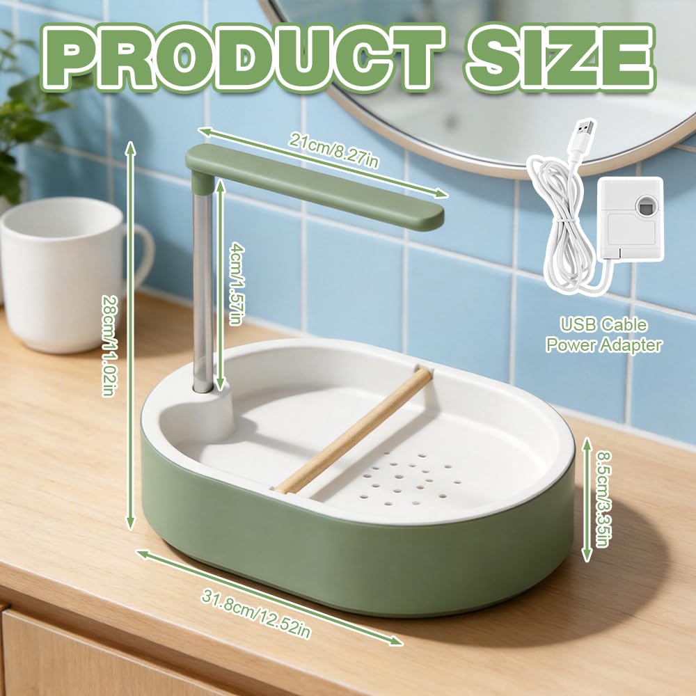 Ducha para pájaros, periquitos, ducha automática para pájaros con cascada y grifo de circulación, bañera para periquitos, periquitos, africanos, guacamayos