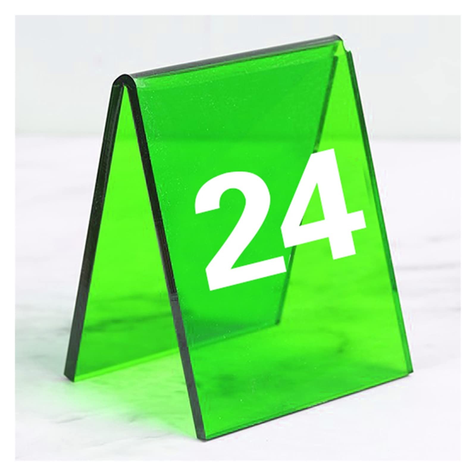 Número de asiento, Tarjetas de números de mesa, tarjeta de asiento con números, carteles de mesa estilo tienda de campaña, juego de 6 carteles de escritorio con paneles coloridos, ideal for recepcione