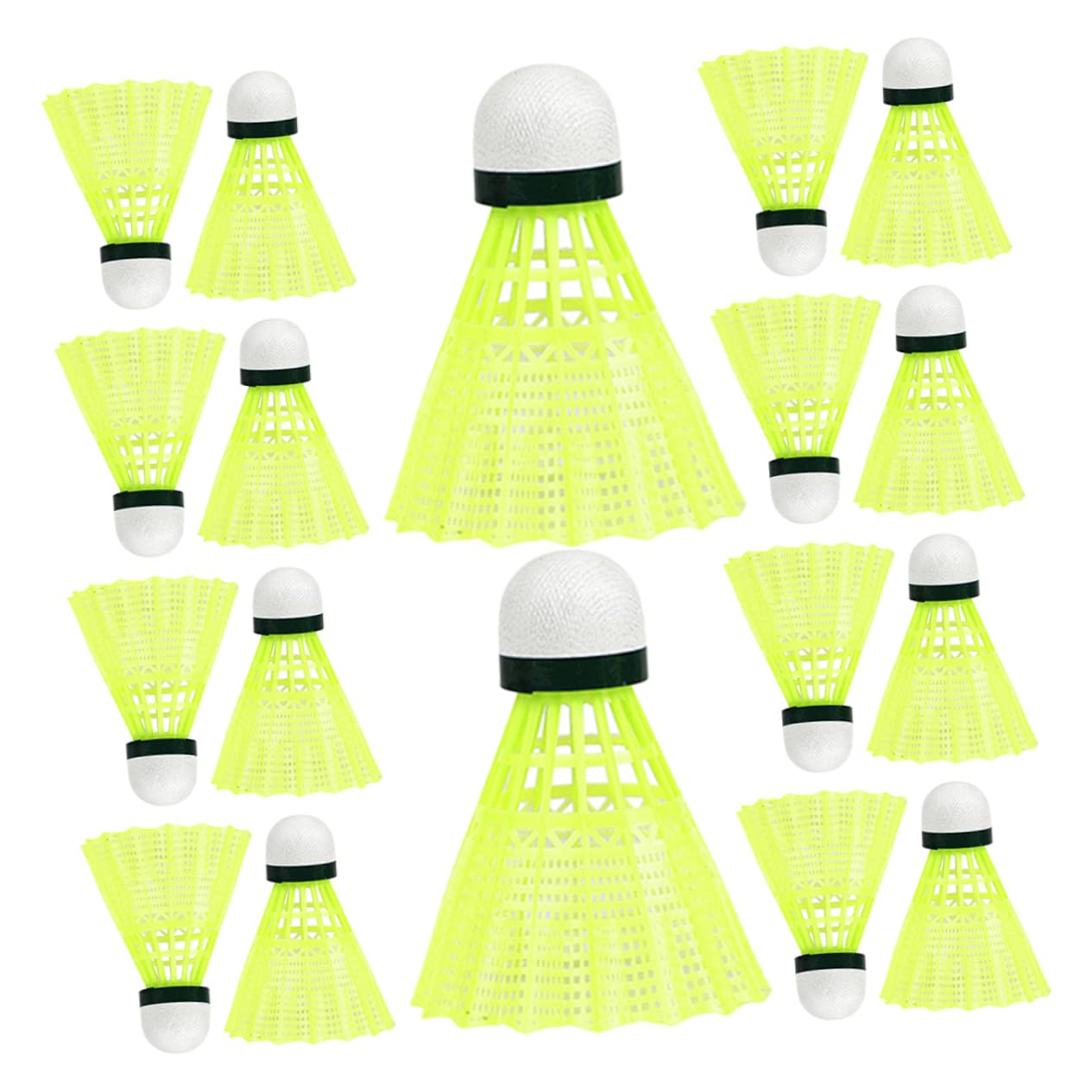 Holibanna 24Pcs Badminton Shuttlecocks for Student Training Outdoor Competitions High Speed Nylon Birdies for Recreational Play Lightweight Safe