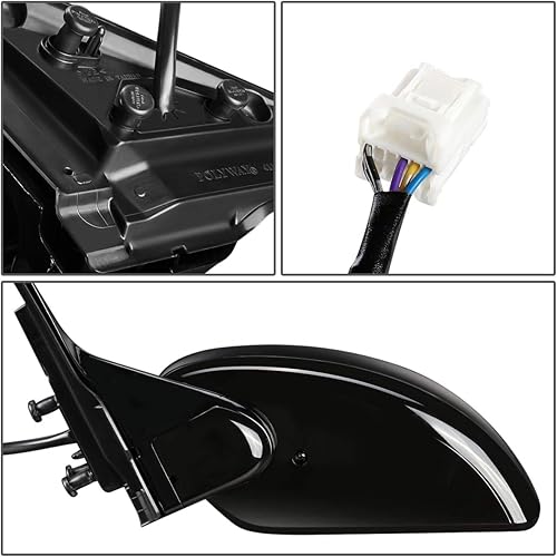 Miniatura 4 de DNA Motoring OEM-MR-IN1320125 - Espejo retrovisor eléctrico del lado izquierdo de fábrica con vidrio calentado compatible con Infiniti G 35 Sedan