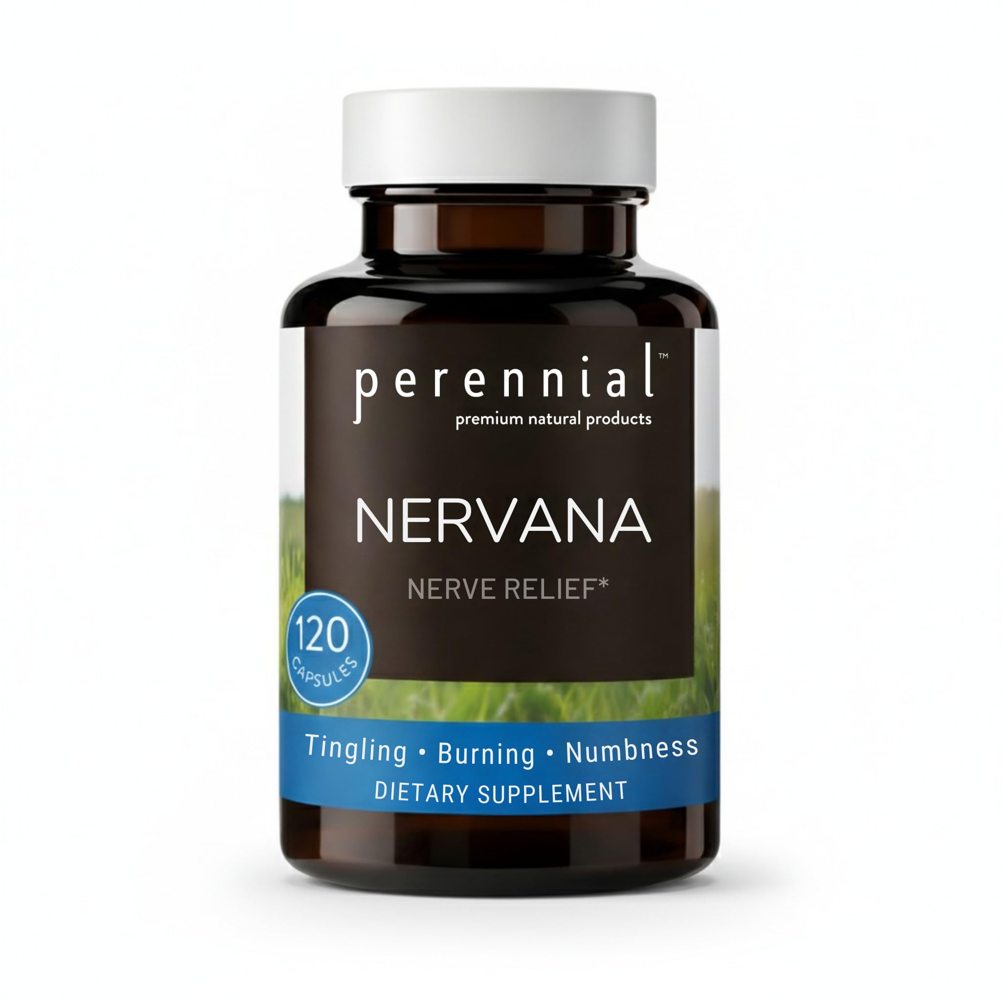 Nervana – Herbal Nerve Support for Tingling, Burning & Numbness Relief – Promotes Calm Focus & Stress Resilience – Non-Drowsy Mood Balance – 120ct*