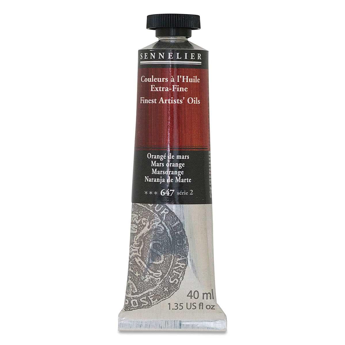 Mars Orange Sennelier huile 40ml pour peindre des paysages d'automne vibrants