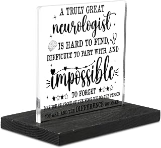 Neurologist Gifts, Thank You Appreciation Gifts for Neurology Week Graduation Christmas Birthday Office Desk Decor Decorative Signs Plaque YCT48
