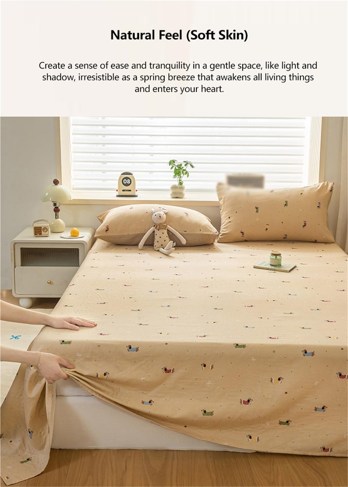 Bettlaken Betttuch Laken Ohne Gummizug 100% Baumwoll Double Gaze Flaches Laken 120/160/200x230cm 245x250/270cm atmungsaktives Sommer Flachbettlaken(Flower B,245x270cm)