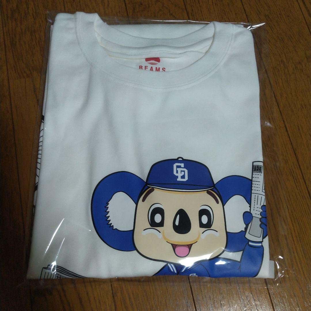 Amazon.co.jp: 中日新聞×BEAMS ドアラTシャツ 中日ドラゴンズ Lサイズ