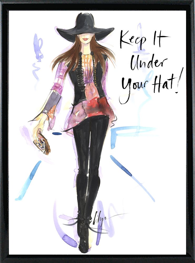 Frame USA Keep It Under Your Hat Framed Print 16"x12.25" by Jennifer