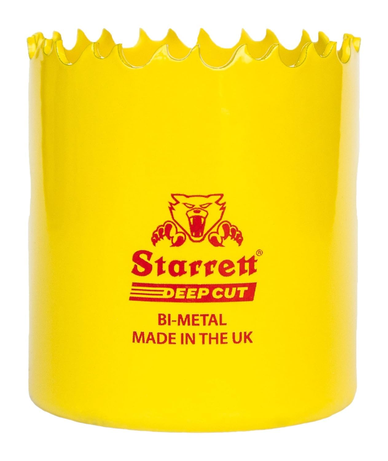 Starrett Deep Cut Hole Saw - DCH0078 Heavy Duty Bi-Metal with Extra Cobalt HSS Teeth - For Metals Wood Cast Iron Fibreglass Plastic Materials - 22mm