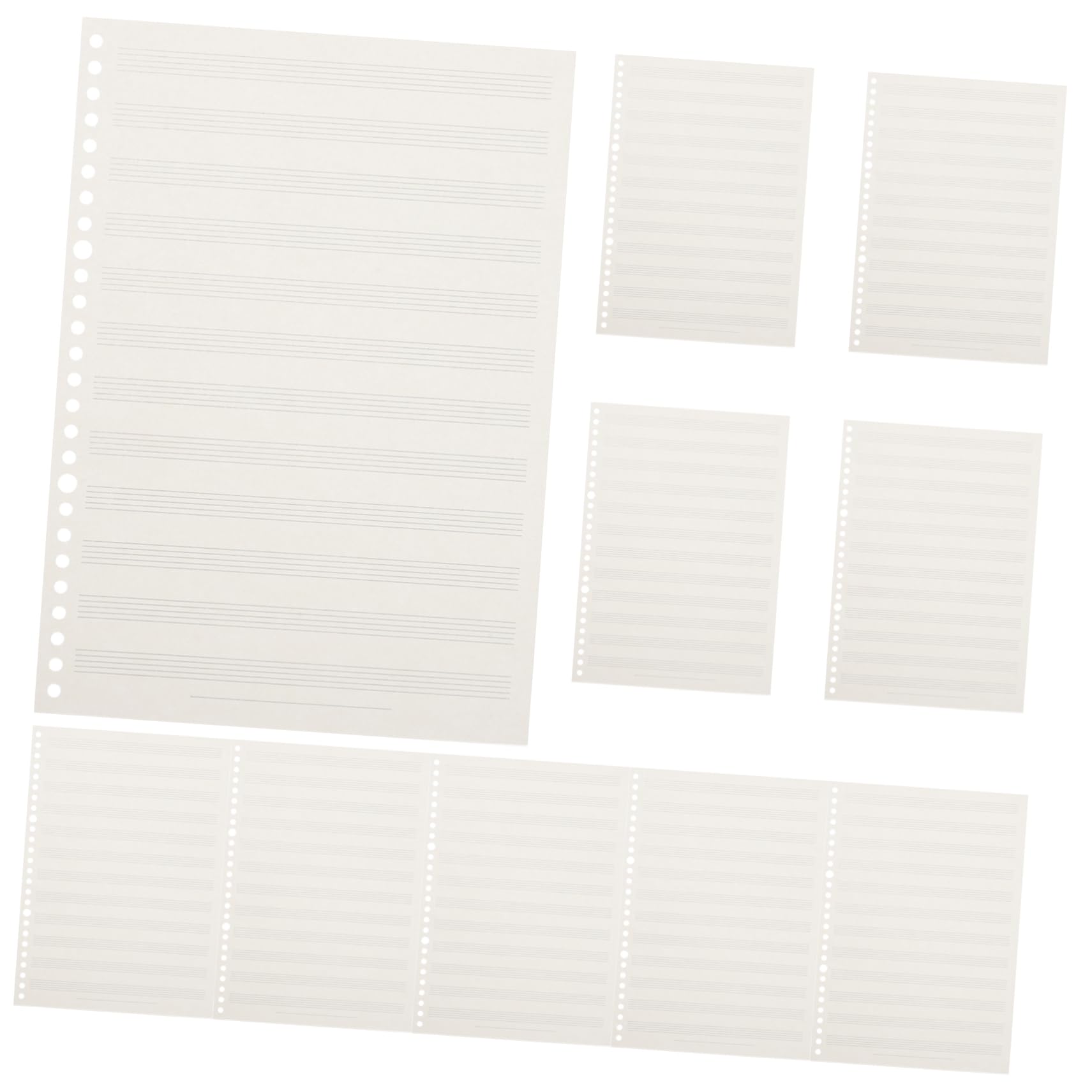 FUNOMOCYA Replaceable Sheets Music Notebook Wide Staff Lines for Clearer Reading Sheet Music