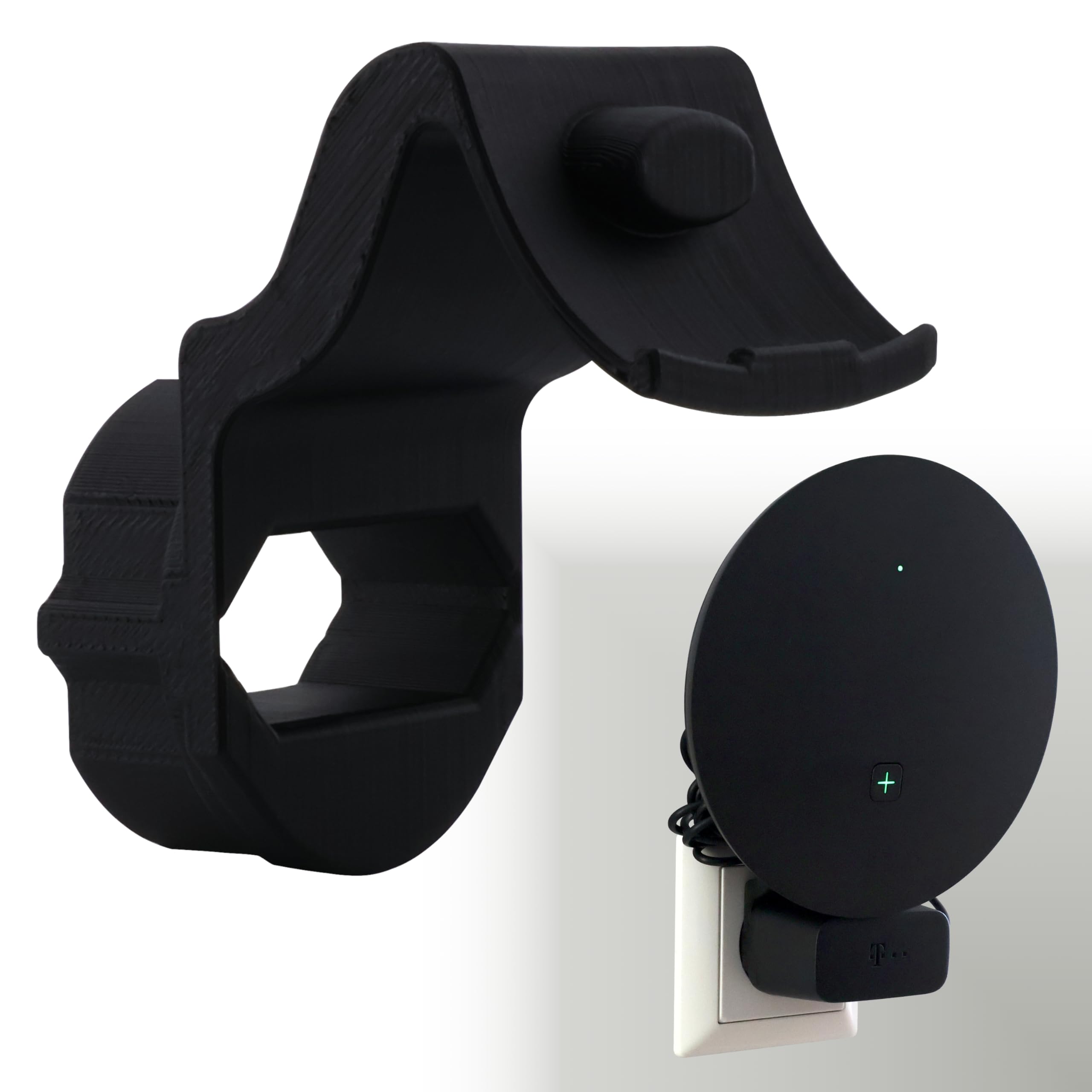 3D M Wandhalterung Steckdose passend für Telekom Speed Home WLAN Repeater Steckdosenhalterung ohne Bohren inkl. Kabelmanagement