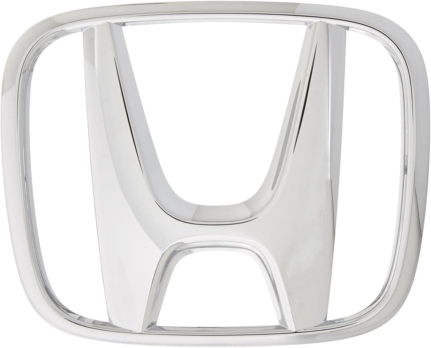 Front Grille Emblem Badge Replacement – Fits Accord 2008–2017, Civic 2009–2011, CR-V 2010–2011, Crosstour 2010–2012, HR-V 2016–2018 – Chrome Finish – Part Number 75700-TA0-A00