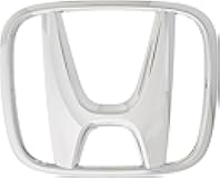 Front Grille Emblem Badge Replacement – Fits Accord 2008–2017, Civic 2009–2011, CR-V 2010–2011, Crosstour 2010–2012, HR-V 2016–2018 – Chrome Finish – Part Number 75700-TA0-A00