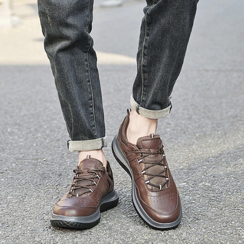 Men's Dress Sneakers Casual Oxford Lace Up Formal Shoes Breathable Lace Up Shoes Business Shoes Fashion Running4