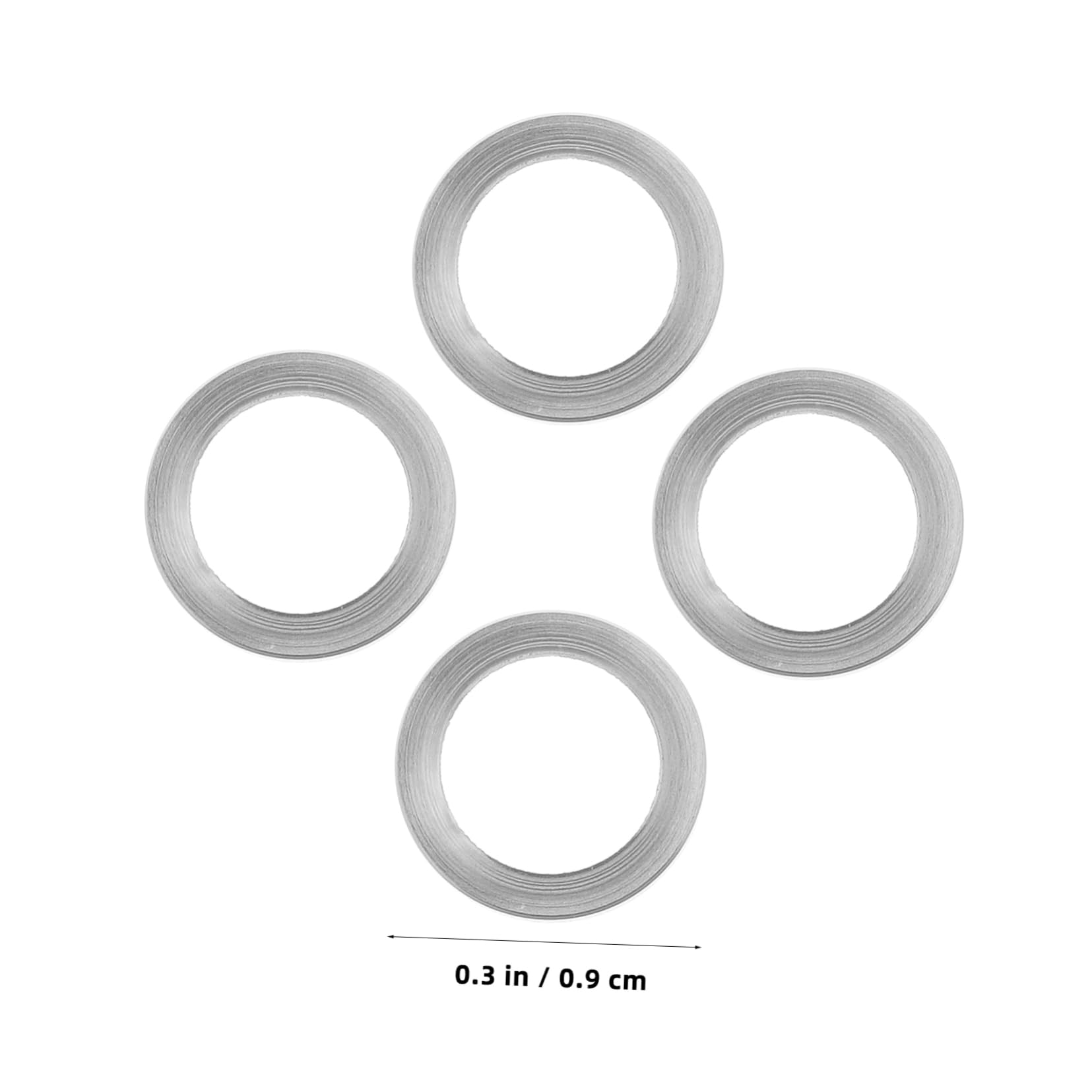 VICASKY 4pcs Flat Metal Washers for Screws Headset Spacers for Mountain Gasket Washers Fit for Secure Screw Fixation Multipurpose Vehicle Use