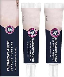2PCS Thermoplastic Denture Adhesive, Ultra Max Hold Denture Adhesive, DentureAdhesive Fixing Paste, Fixed Dentures, Improving Comfort, Long-Lasting Durability