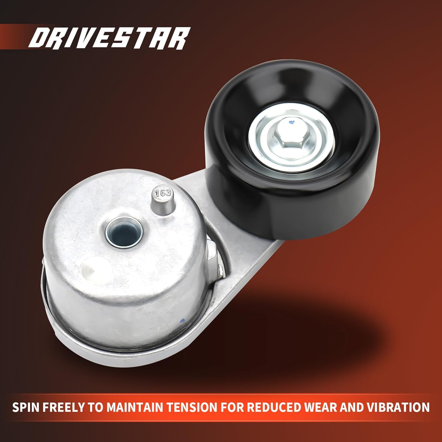 DRIVESTAR Belt Tensioner Assembly Pulley Compatible for 2005 2006 2007 2008 2009 2010 2011 2012 Nissan Pathfinder 2005-2012 Frontier Xterra NV1500 NV2500 NV3500 4.0L
