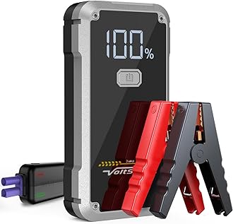 4000A Jump Starter, VoltSurge Jumper Starter Portable for Up to 7.0L Gas & 5.5L Diesel Engines, 12V Car Battery Charger, Jump Box Battery Pack with LCD Display and LED Light